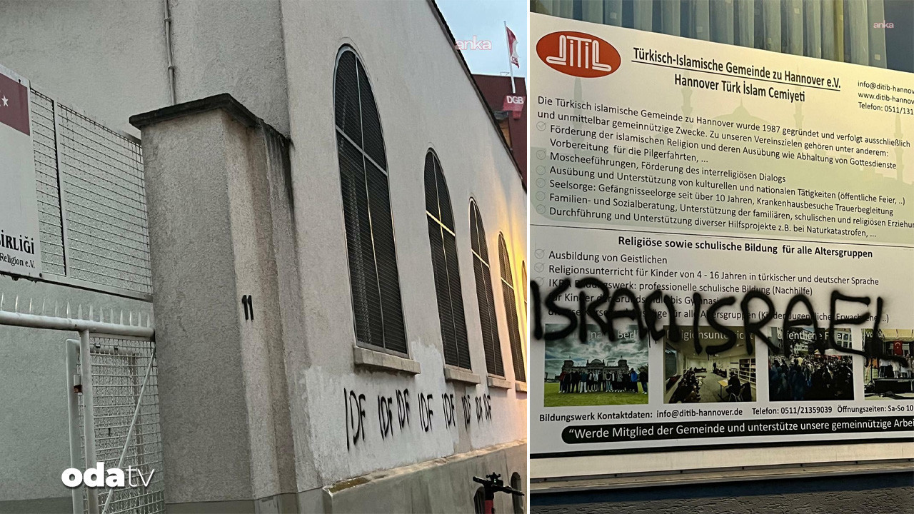 Almanya’da camilere ‘İsrail’ yazıldı
